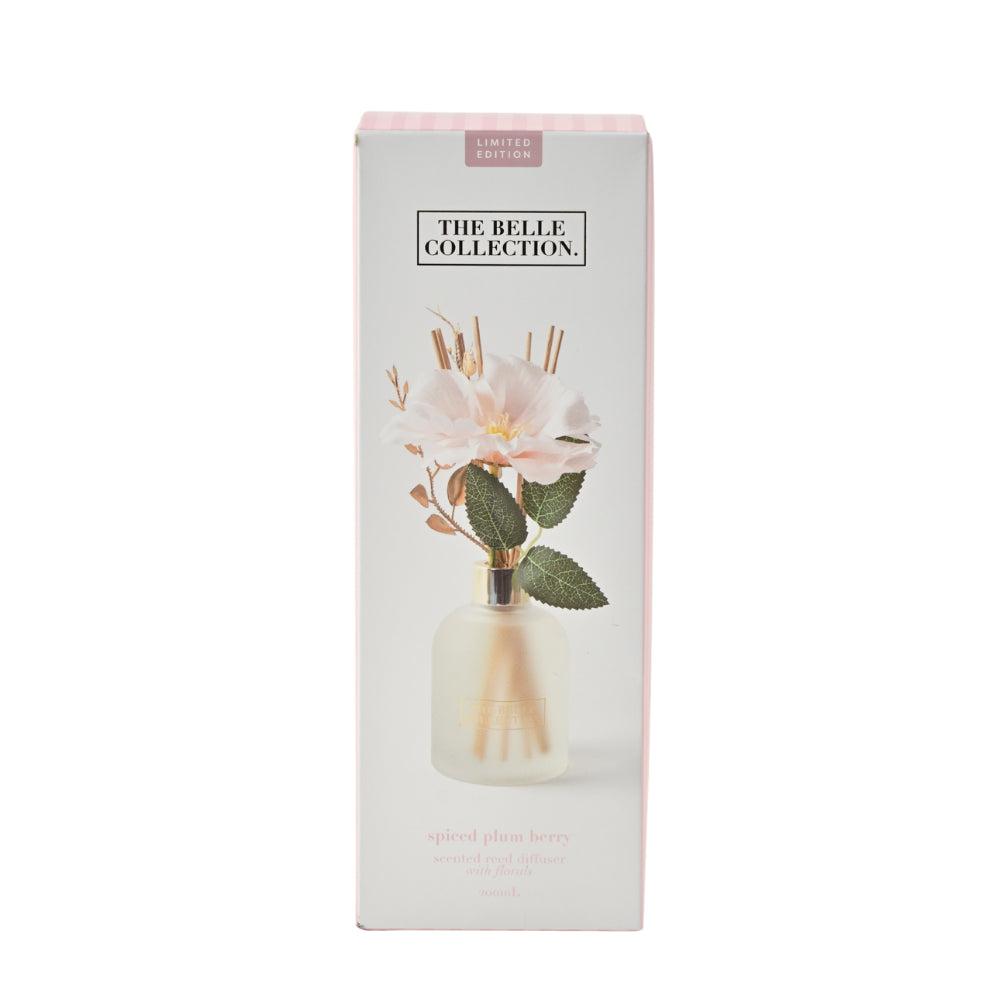 Belle Collection Diffuser Floral 200ml - SPICED PLUM BERRY